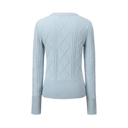 13DE MARZO Mini Bear Slim Fit Knit Zip Cardigan Blue