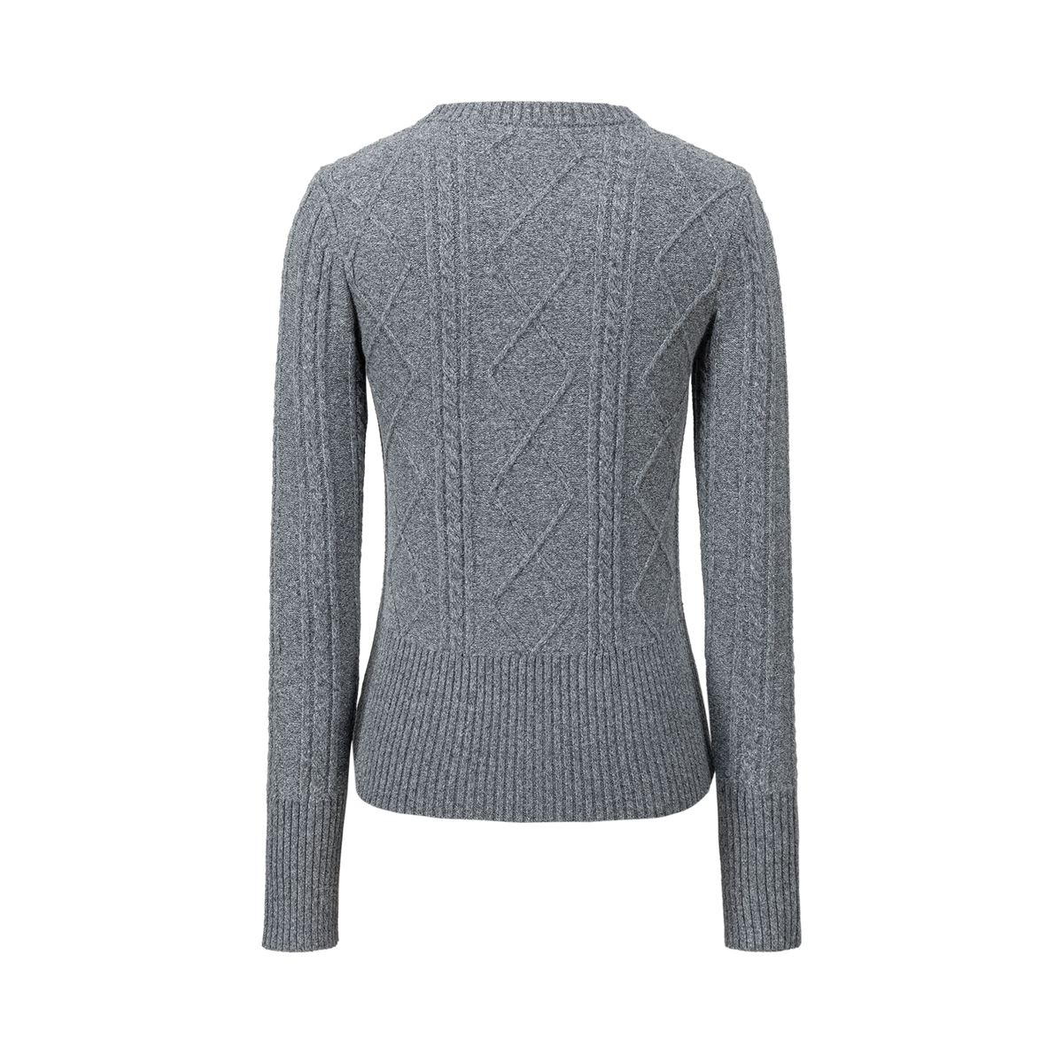 13DE MARZO Mini Bear Slim Fit Knit Zip Cardigan Grey