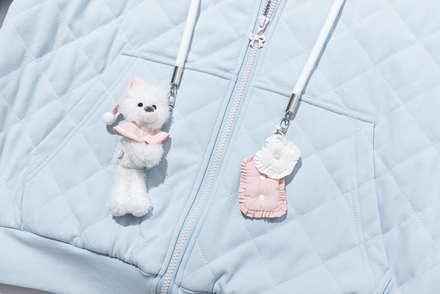 13DE MARZO Nighty Night Bear Eye Mask Cardigan Blue
