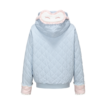 13DE MARZO Nighty Night Bear Eye Mask Cardigan Blue