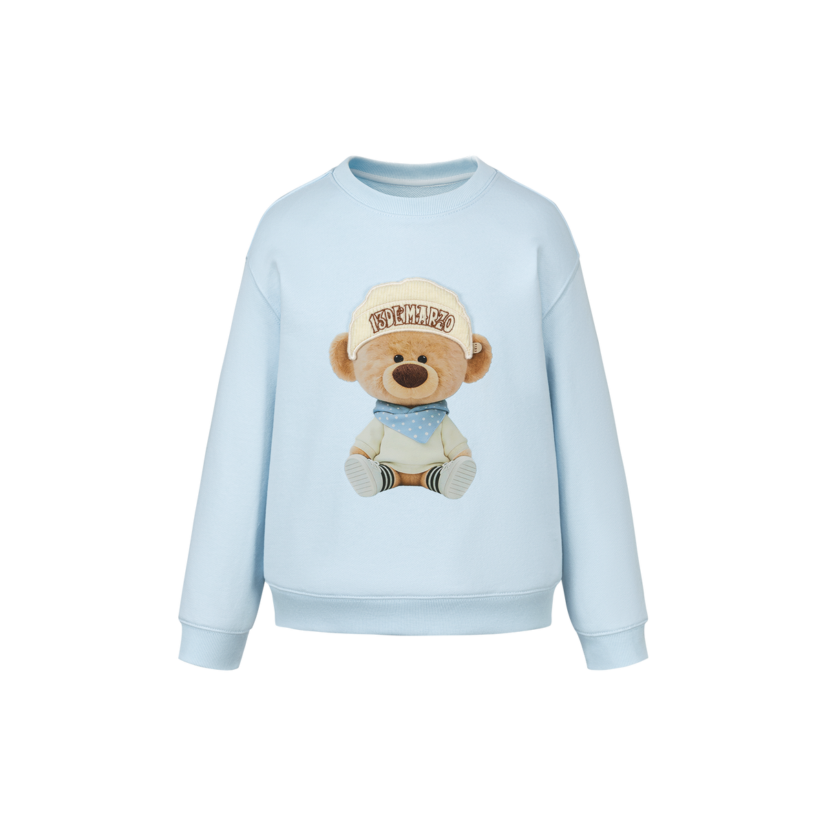 13DE MARZO BabyBear Bandana Sweatshirt Blue