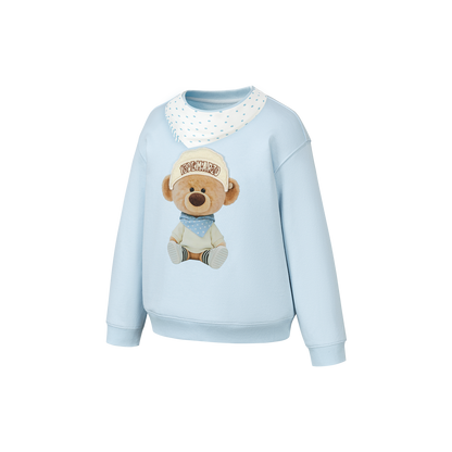 13DE MARZO BabyBear Bandana Sweatshirt Blue