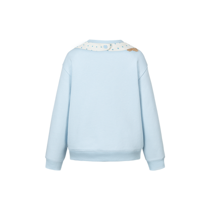 13DE MARZO BabyBear Bandana Sweatshirt Blue