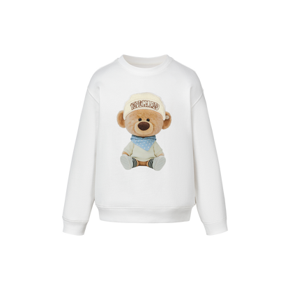 13DE MARZO BabyBear Bandana Sweatshirt White