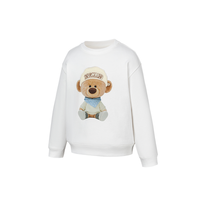 13DE MARZO BabyBear Bandana Sweatshirt White