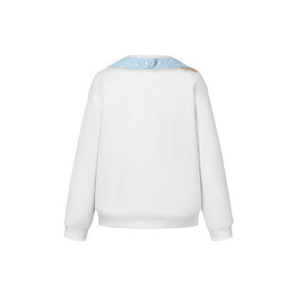 13DE MARZO BabyBear Bandana Sweatshirt White