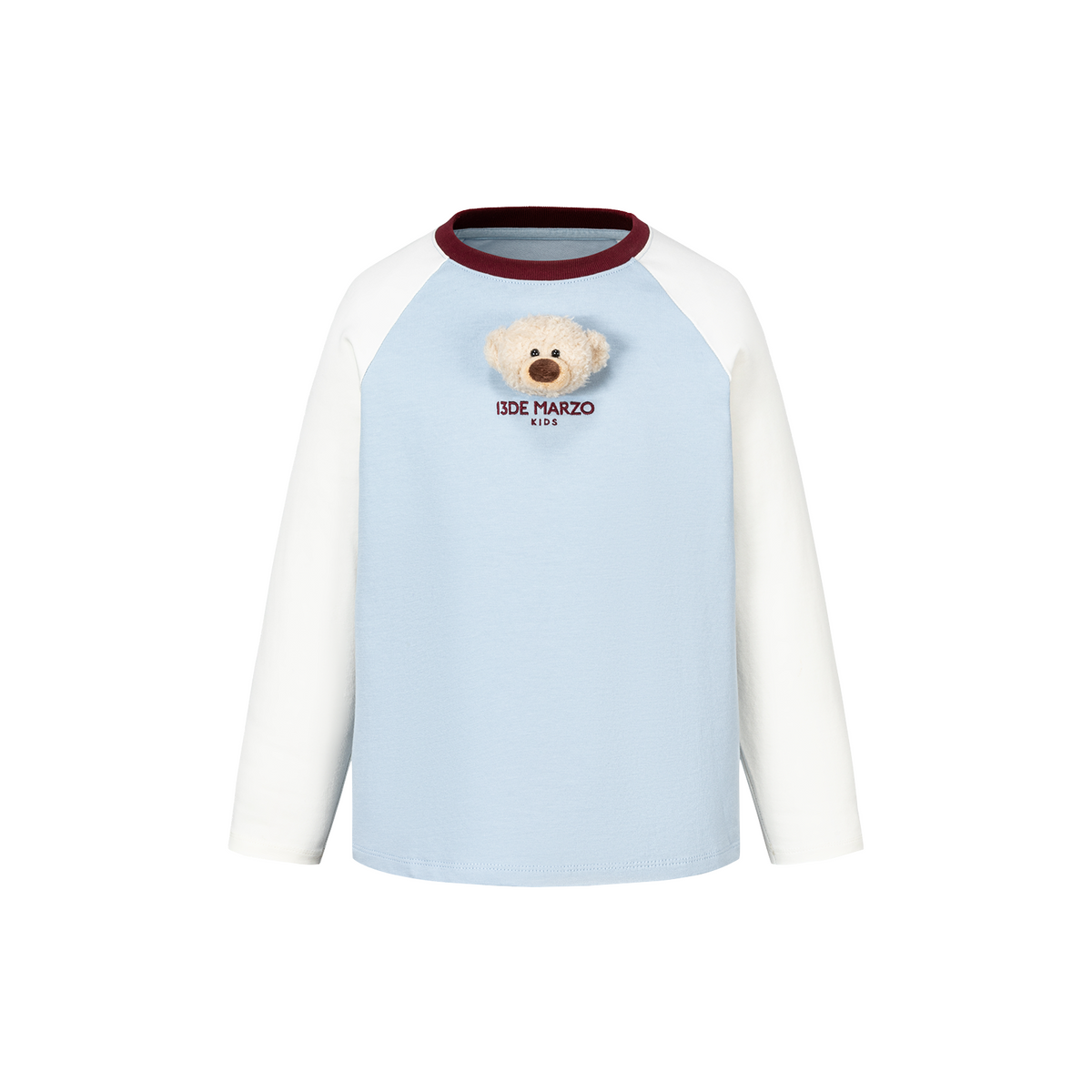 13DE MARZO Babybear Raglan Long Sleeve Top Blue
