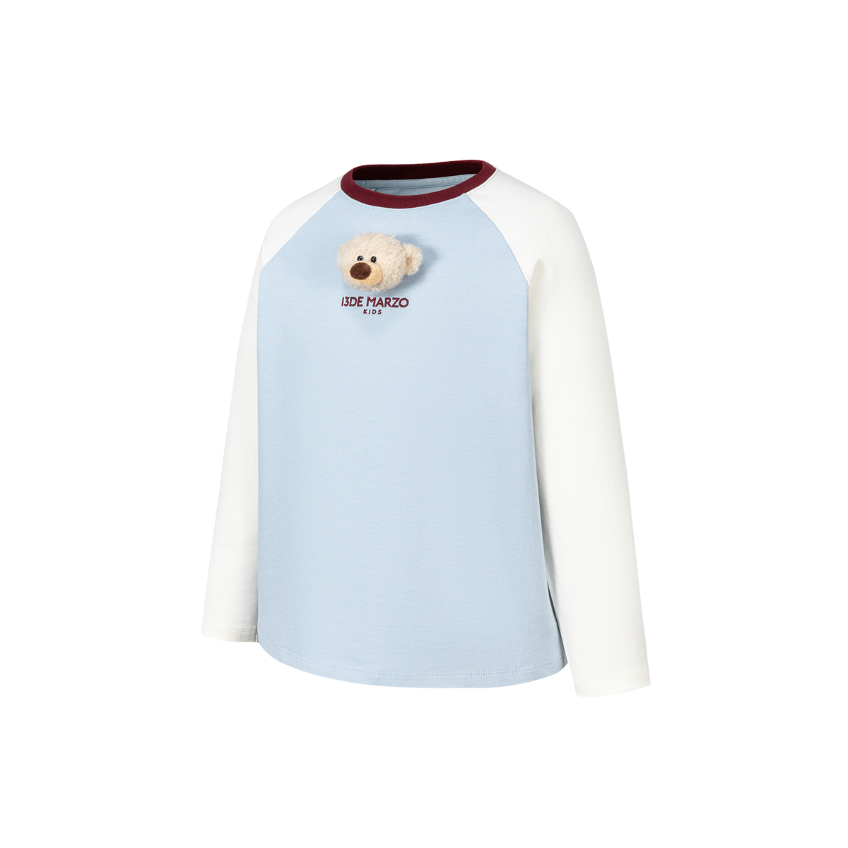 13DE MARZO Babybear Raglan Long Sleeve Top Blue