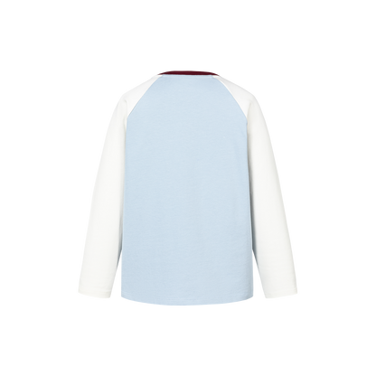 13DE MARZO Babybear Raglan Long Sleeve Top Blue