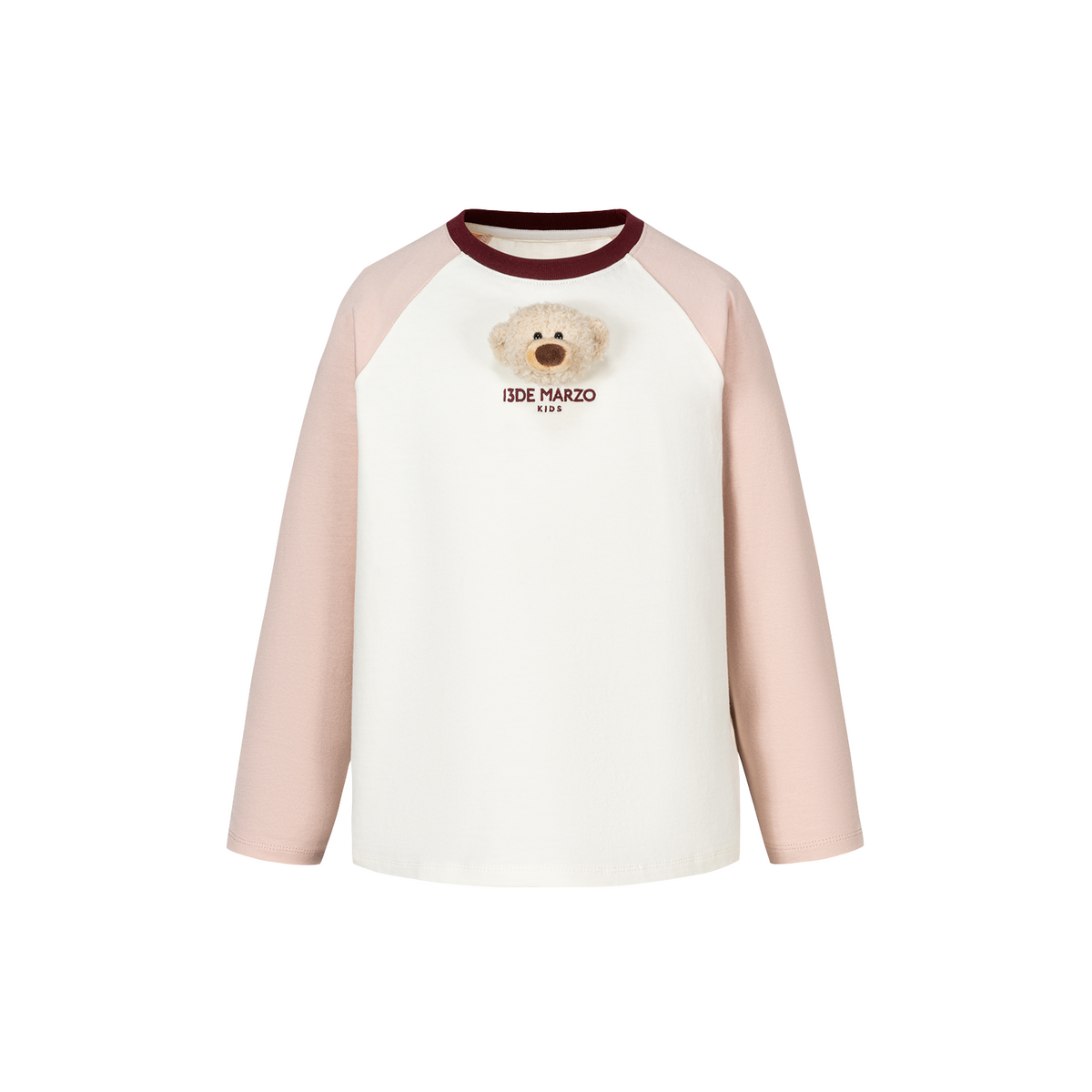 13DE MARZO Babybear Raglan Long Sleeve Top Beige