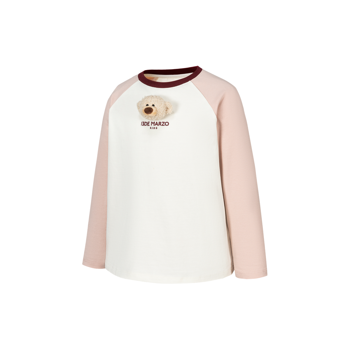 13DE MARZO Babybear Raglan Long Sleeve Top Beige