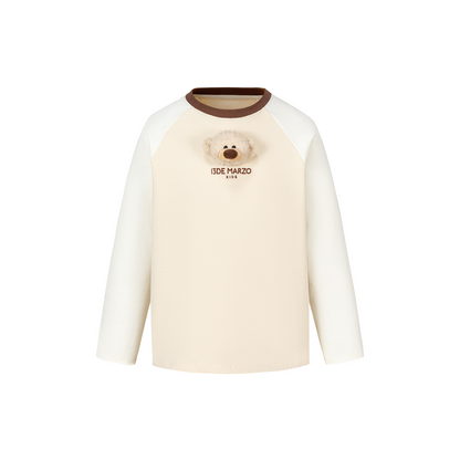 13DE MARZO Babybear Raglan Long Sleeve Top Khaki