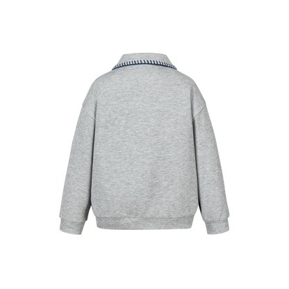 13DE MARZO BabyBear Polo Sweatshirt Grey