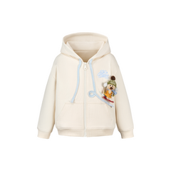 13DE MARZO Snow BabyBear Hooded Cardigan Beige