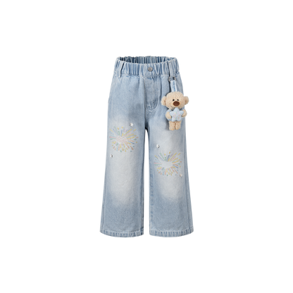 13DE MARZO Luminous BabyBear Firework Jeans