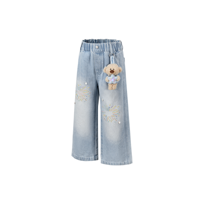 13DE MARZO Luminous BabyBear Firework Jeans