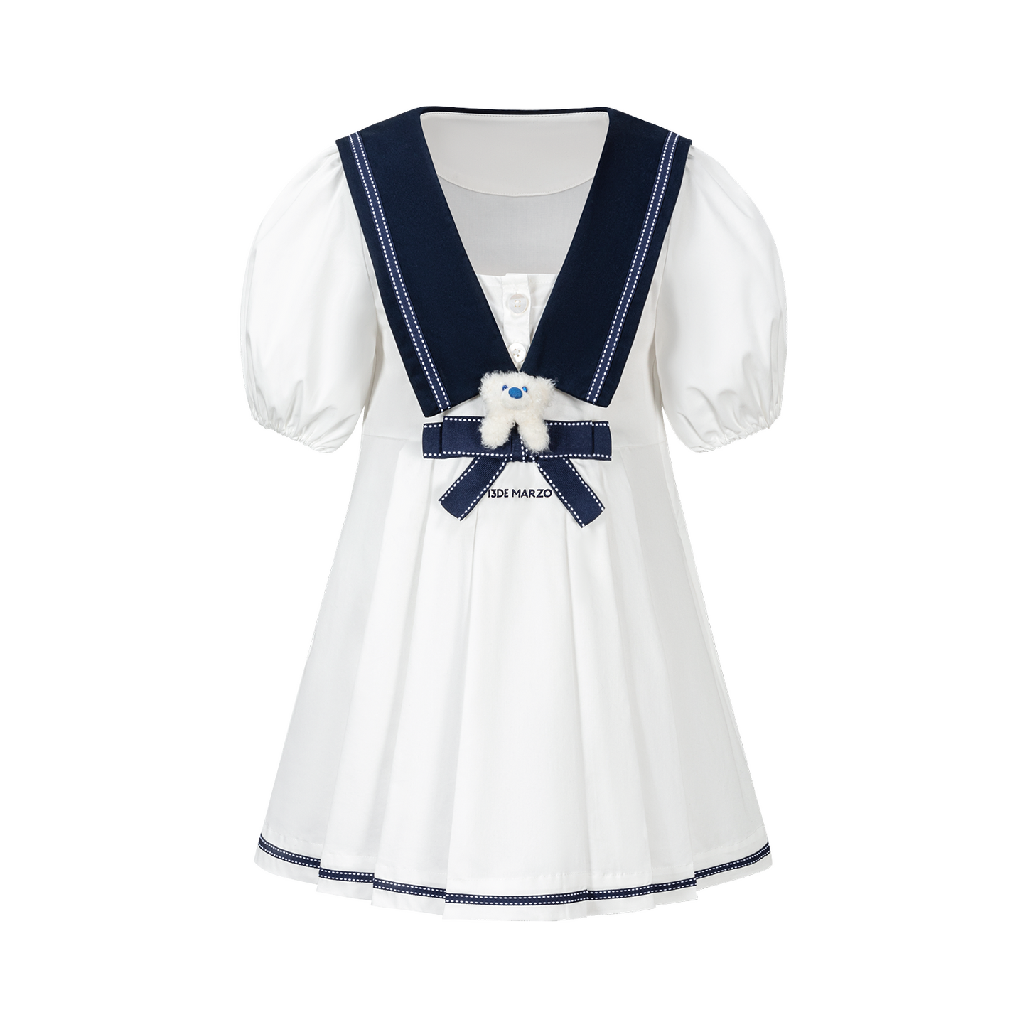 13DE MARZO BabyBear Sailor Bow Dress - 13DE MARZO