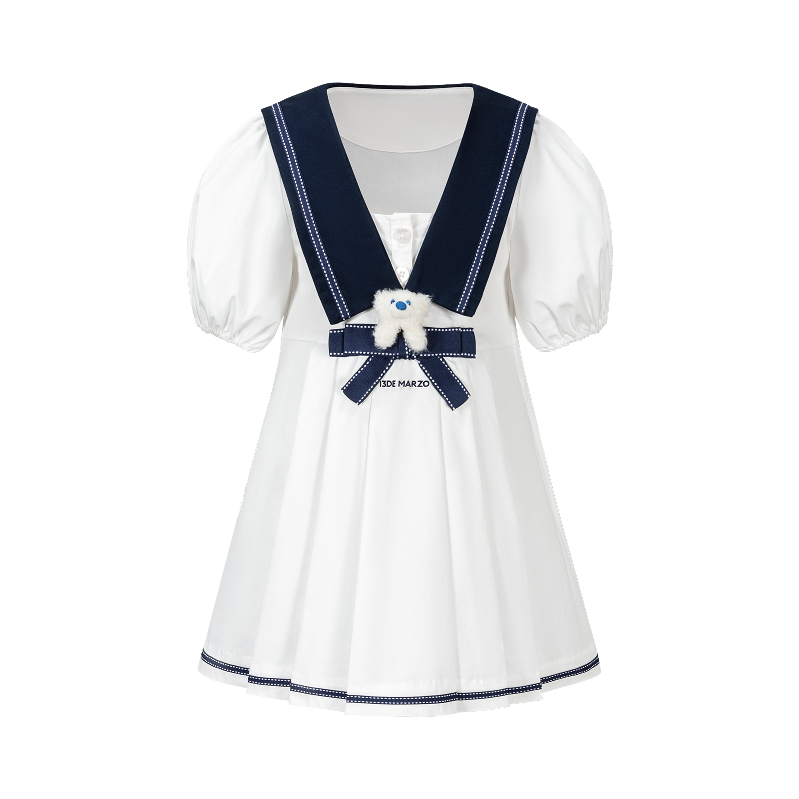 13DE MARZO BabyBear Sailor Bow Dress - 13DE MARZO