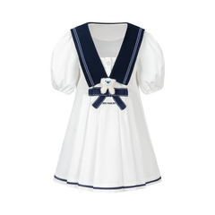 13DE MARZO BabyBear Sailor Bow Dress