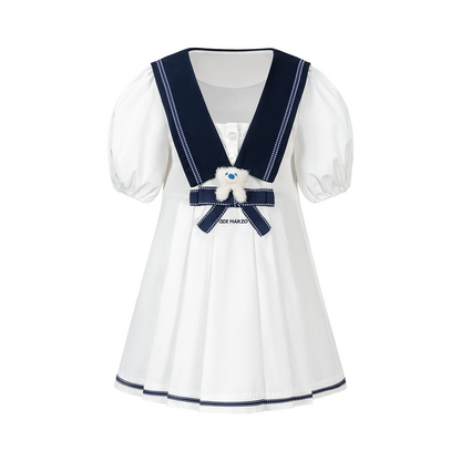 13DE MARZO BabyBear Sailor Bow Dress - 13DE MARZO