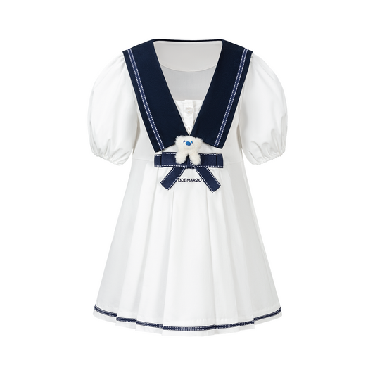 13DE MARZO BabyBear Sailor Bow Dress - 13DE MARZO