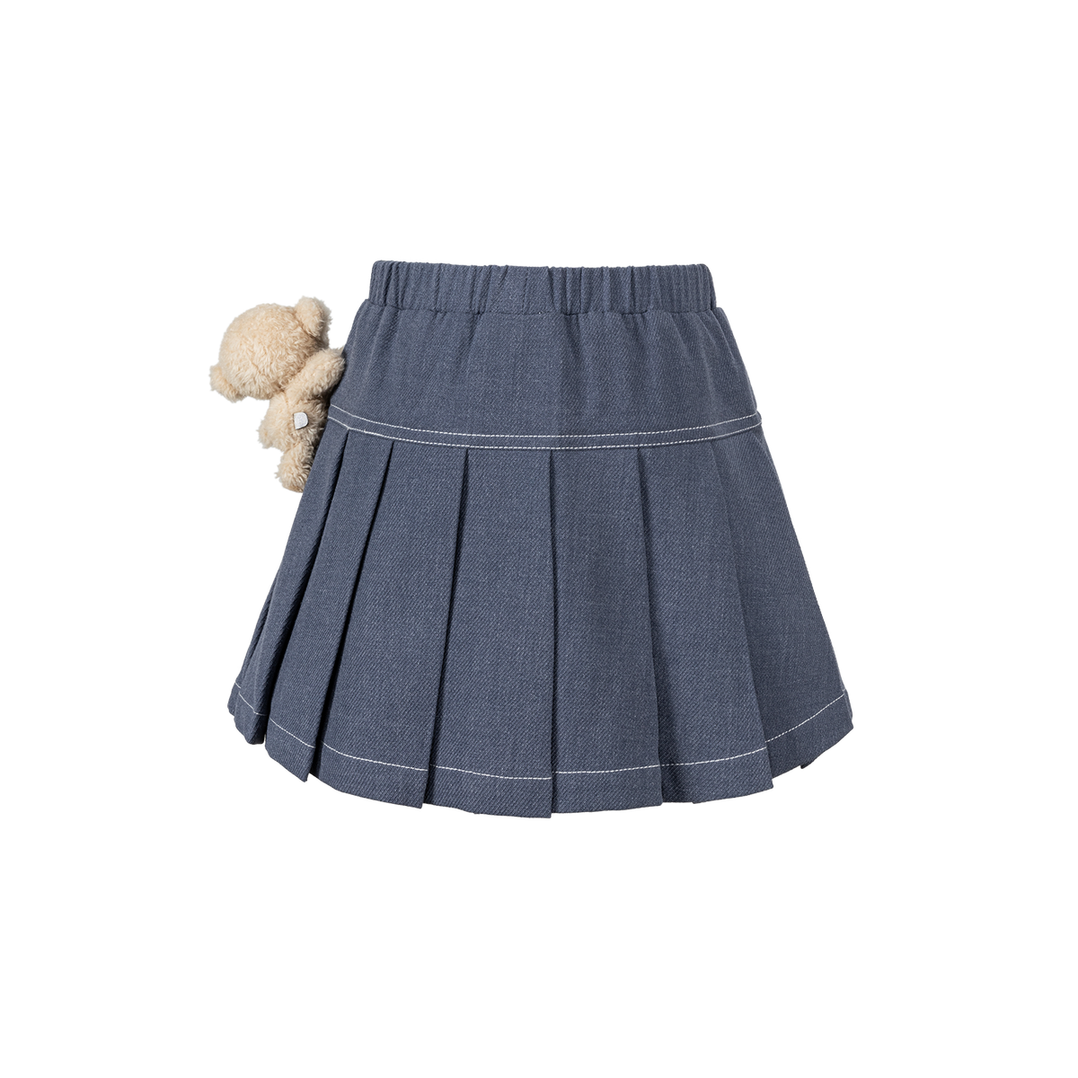 13DE MARZO BabyBear Suit Pleated Skirt Navy Blue