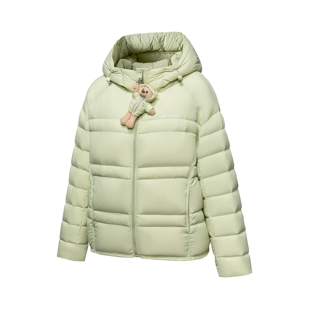 13DE MARZO Lightweight Quilted Down Jacket Green
