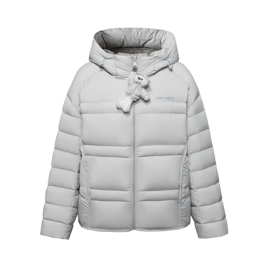 13DE MARZO Lightweight Quilted Down Jacket Grey