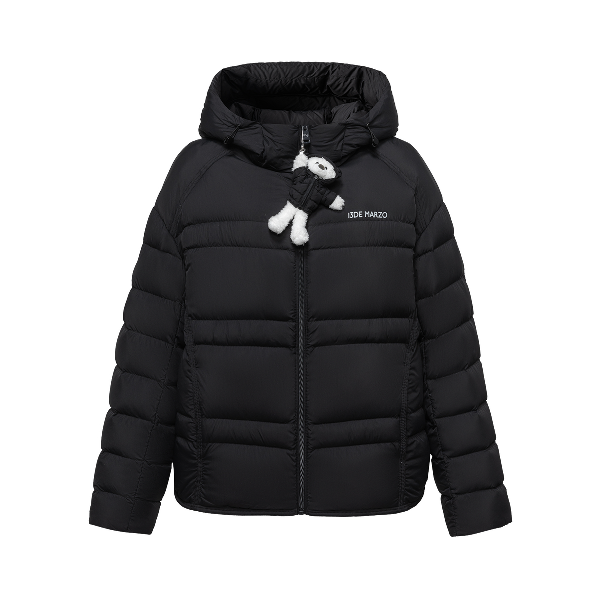13DE MARZO Lightweight Quilted Down Jacket Black