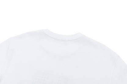 13DE MARZO Patchwork Bear Bath Scene T-shirt White - 13DE MARZO