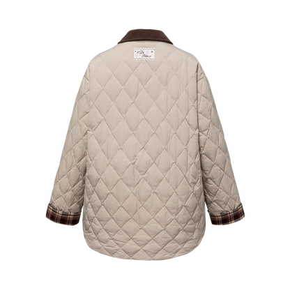 13DE MARZO Luminous Bear Down Jacket Coat Khaki - 13DE MARZO
