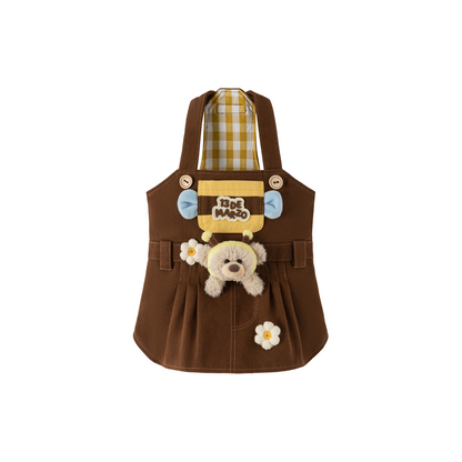 13DE MARZO Bee Bear Jumper Dress Yellow - 13DE MARZO