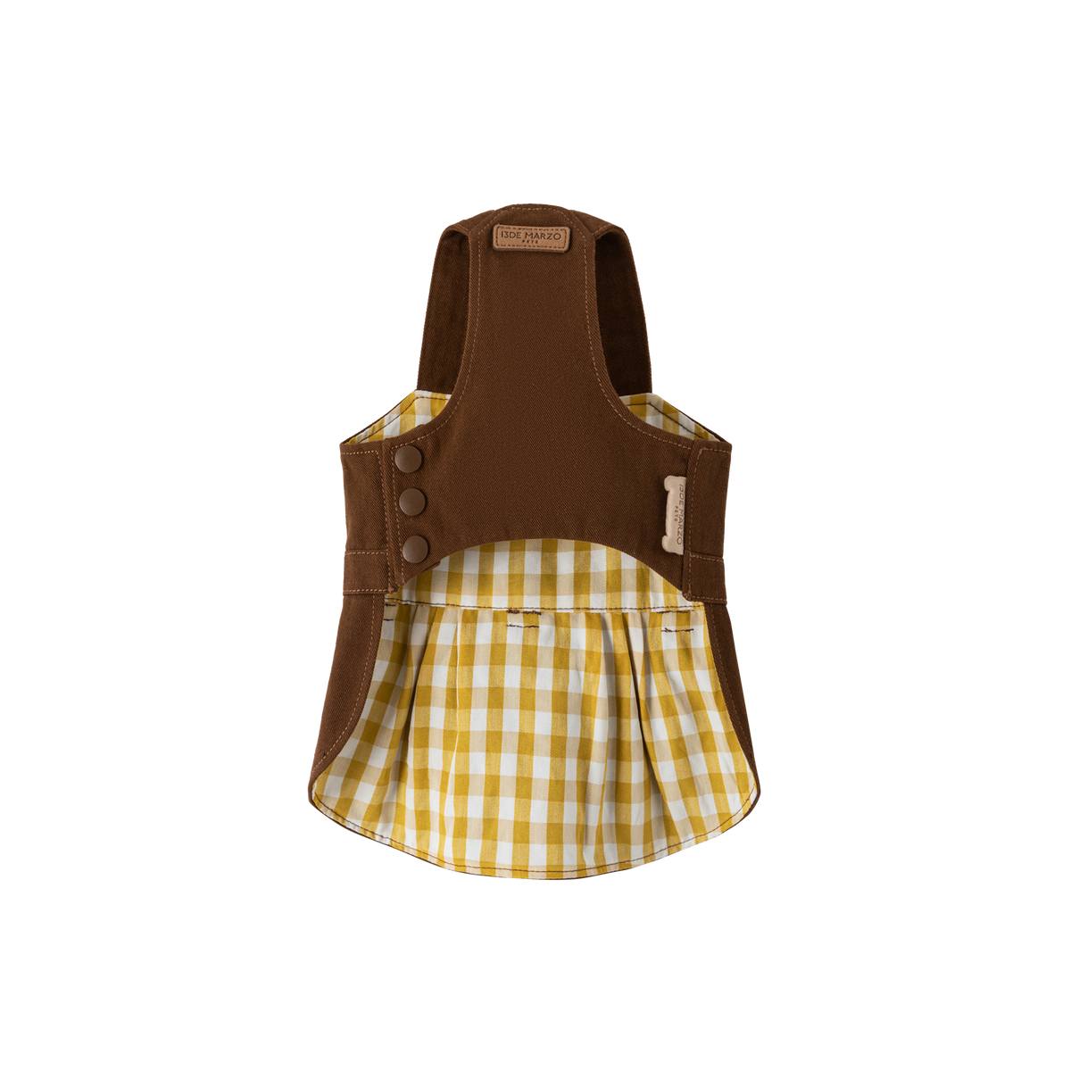 13DE MARZO Bee Bear Jumper Dress Yellow - 13DE MARZO