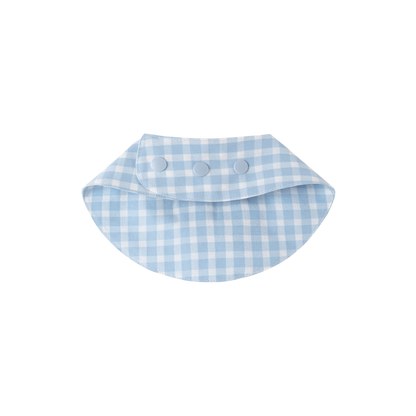 13DE MARZO Pet Plaid Crewneck Bib Blue - 13DE MARZO