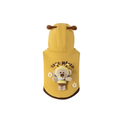 13DE MARZO Bee Bear Hoodie Yellow - 13DE MARZO