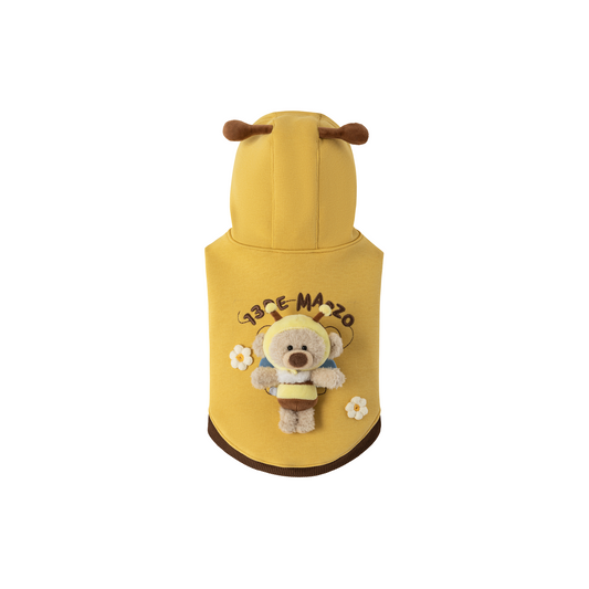 13DE MARZO Bee Bear Hoodie Yellow - 13DE MARZO