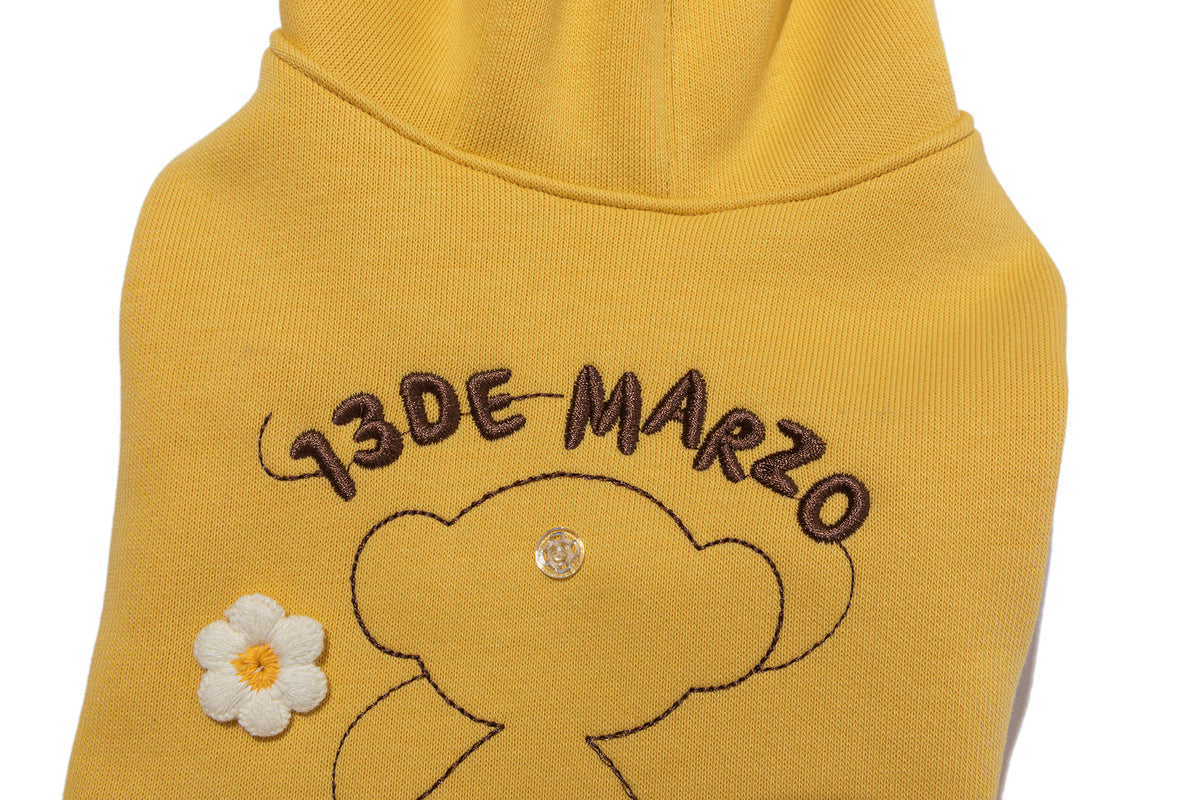 13DE MARZO Bee Bear Hoodie Yellow - 13DE MARZO
