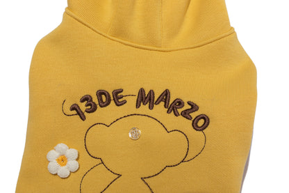 13DE MARZO Bee Bear Hoodie Yellow - 13DE MARZO