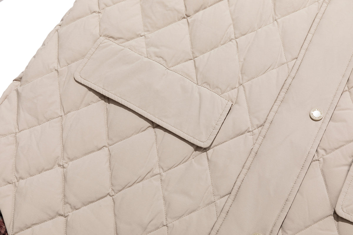 13DE MARZO Luminous Bear Down Jacket Coat Khaki - 13DE MARZO