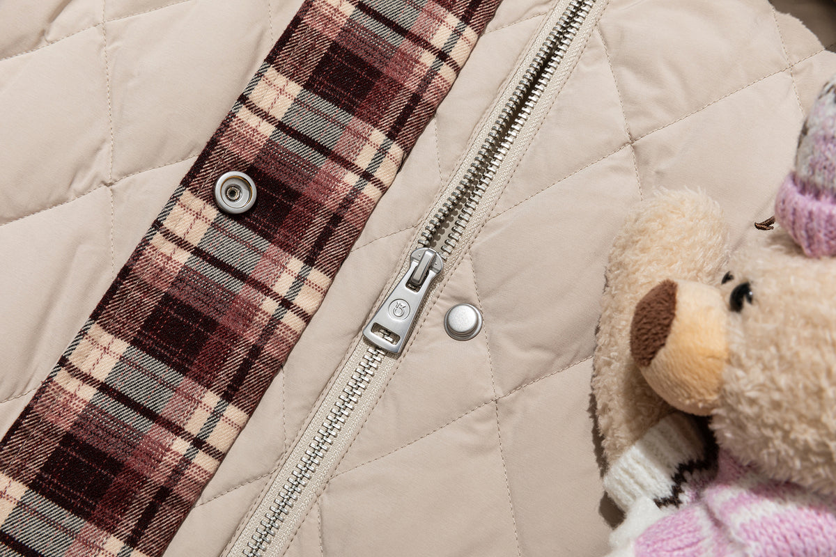 13DE MARZO Luminous Bear Down Jacket Coat Khaki - 13DE MARZO