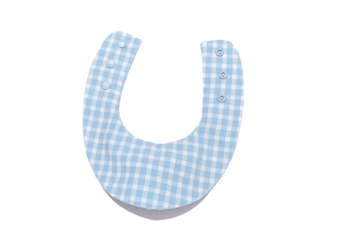 13DE MARZO Pet Plaid Crewneck Bib Blue - 13DE MARZO