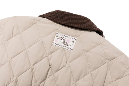 13DE MARZO Luminous Bear Down Jacket Coat Khaki - 13DE MARZO