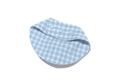 13DE MARZO Pet Plaid Crewneck Bib Blue - 13DE MARZO