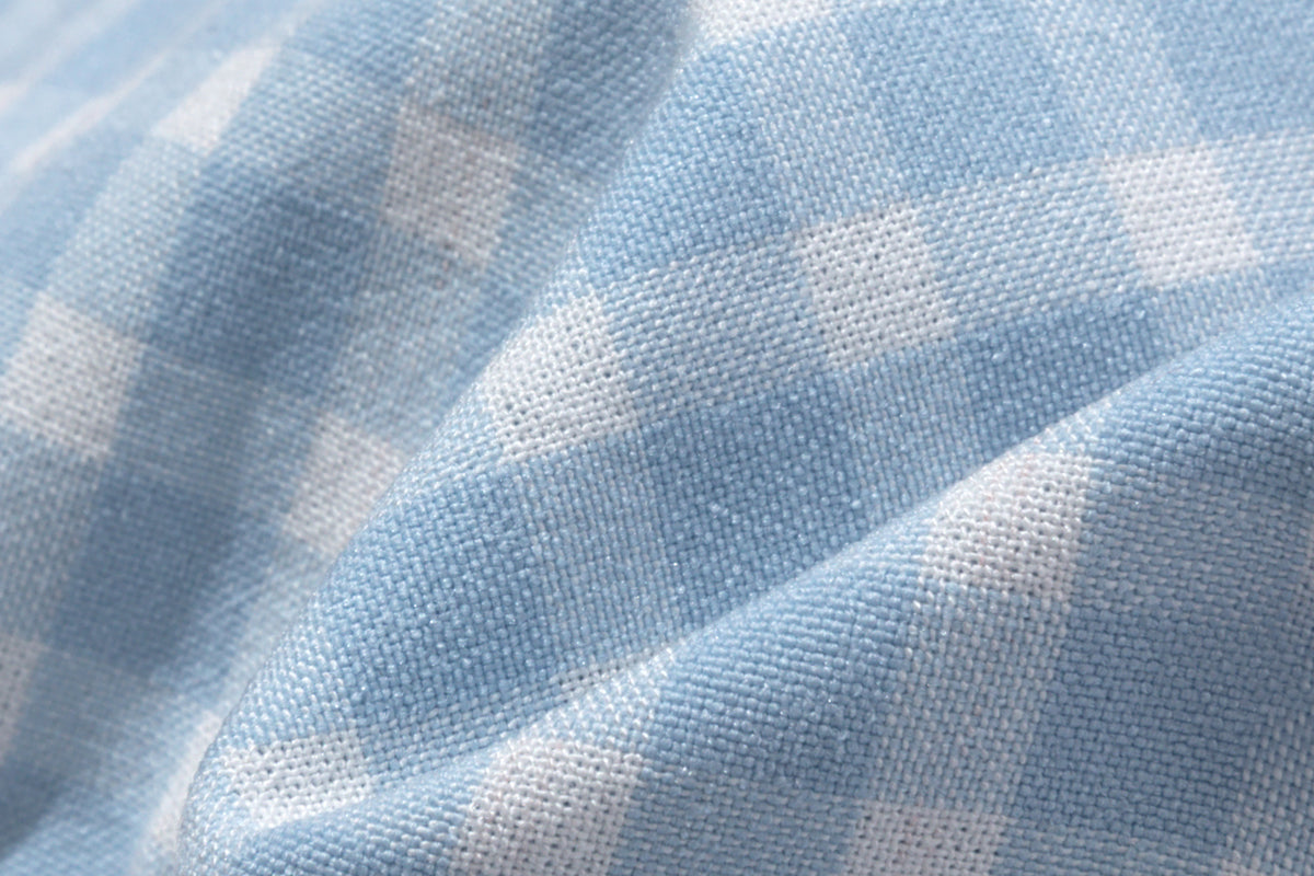 13DE MARZO Pet Plaid Crewneck Bib Blue - 13DE MARZO