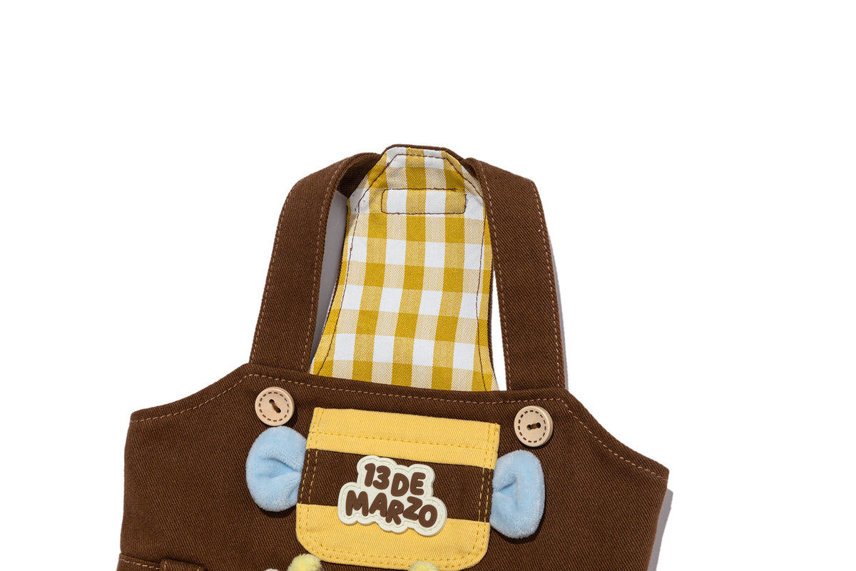 13DE MARZO Bee Bear Jumper Dress Yellow - 13DE MARZO