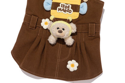13DE MARZO Bee Bear Jumper Dress Yellow - 13DE MARZO