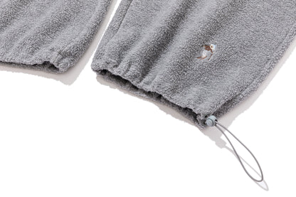 13DE MARZO All Over Embroidered Bear Casual Pants Grey - 13DE MARZO