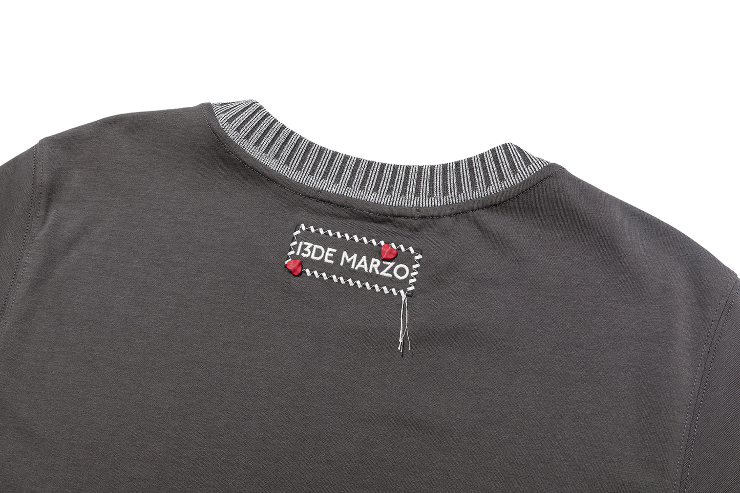 13DE MARZO Rocking Horse Print T-shirt Dark Grey - 13DE MARZO