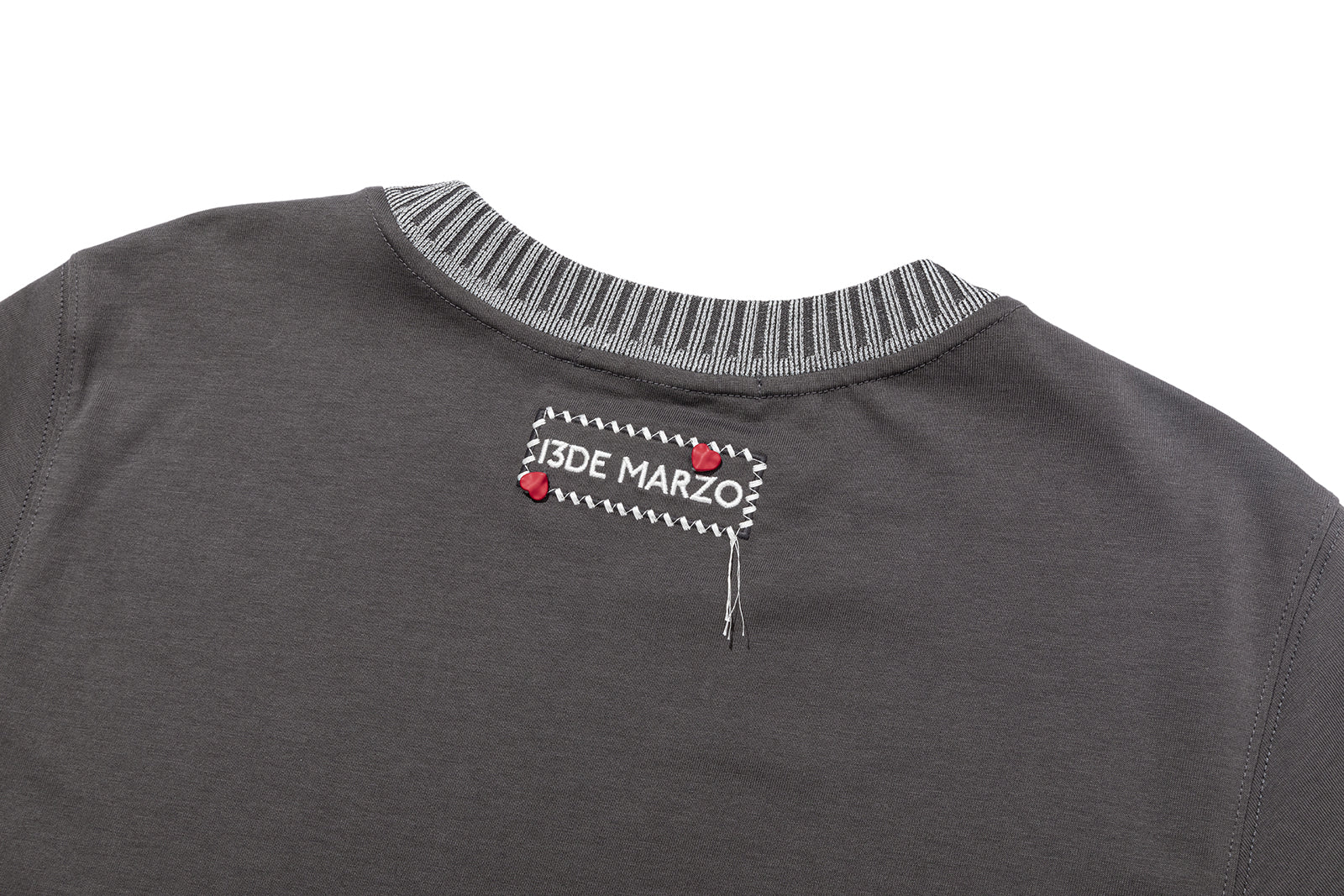 13DE MARZO Rocking Horse Print T-shirt Dark Grey - 13DE MARZO