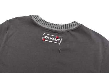 13DE MARZO Rocking Horse Print T-shirt Dark Grey - 13DE MARZO